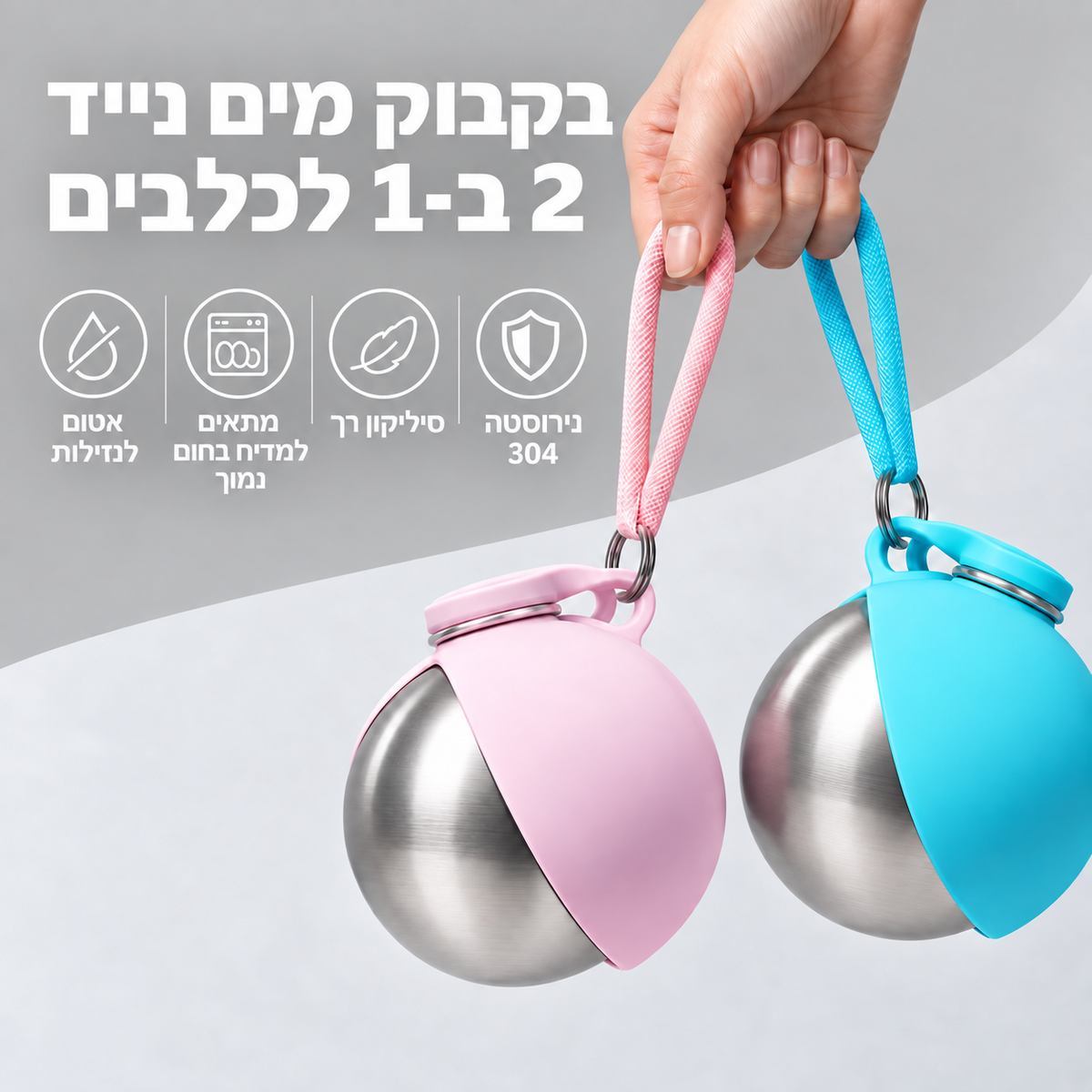 MiloGo - בקבוק השתייה 2 ב-1